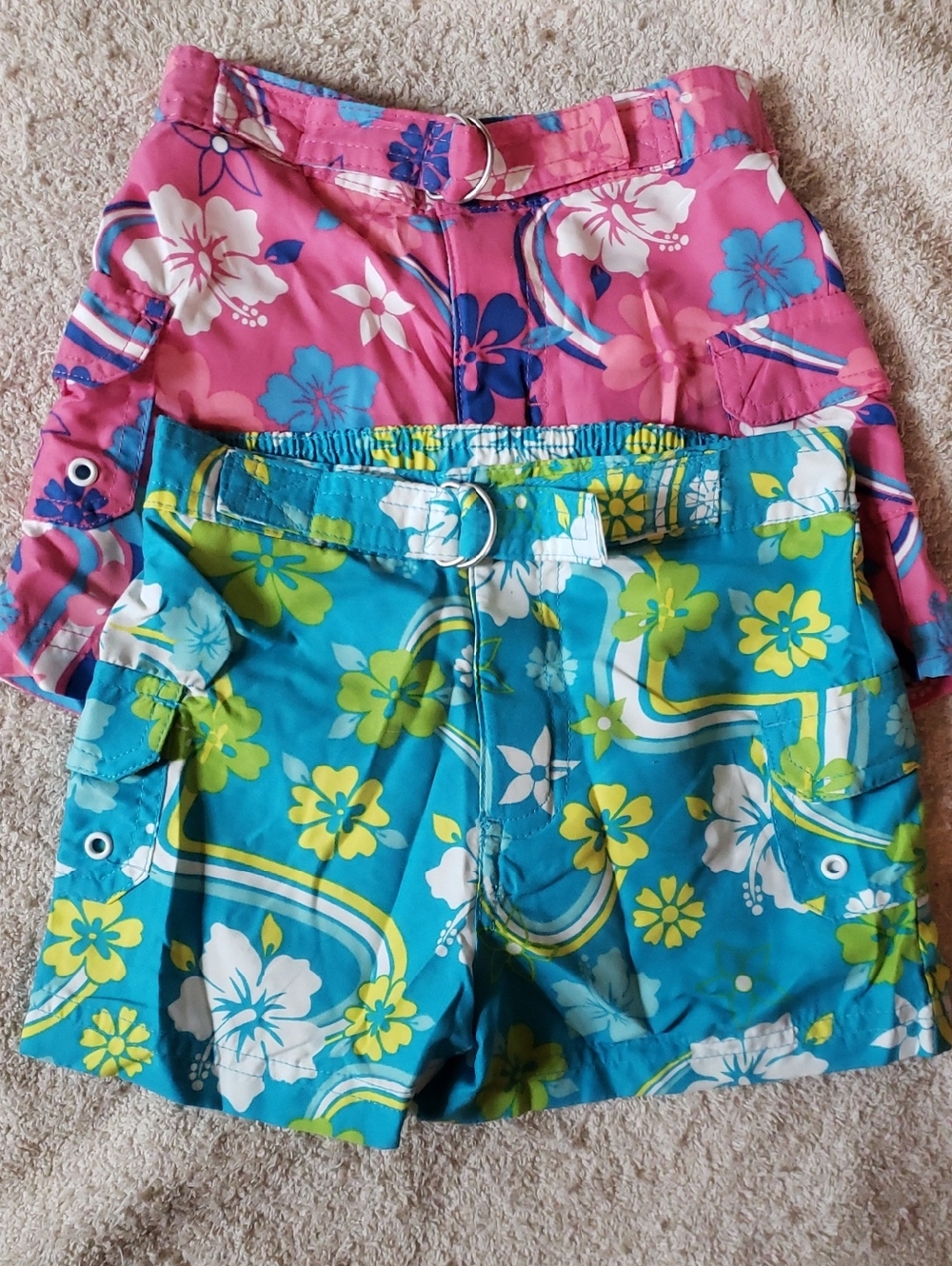 Beverly Hills Polo Club Pink And Blue Girls Shorts